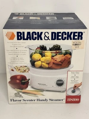 Black & Decker HS800 Flavor Scenter Handy Steamer Rice Cooker Brand NEW Sealed!! - Image 1 of 4