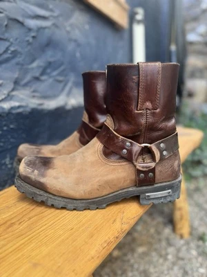 Men’s Milwaukee Motorcycle Boots 11 - Image 1 of 4
