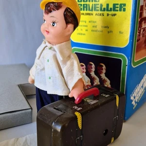 Young Traveller Clockwork Tin Toy VINTAGE 1960s In Original Box MS 823 - Picture 1 of 17