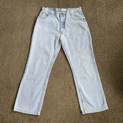Pantalones de mezclilla de colección años 90 Canyon River azules lavado claro talla 30x27 para mujer rectos Y2K grunge Foto 1 de 4