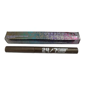 Delineador de ojos líquido impermeable Urban Decay SMOG 24/7 tamaño completo 0,05 oz marrón nuevo - Imagen 1 de 4
