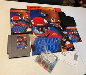 RALLY BIKE CIB WITH POSTER NES! NICE CONDITION! COMPLETE!!