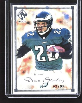 2001 Pacific Private Stock Duce Staley Silver Framed #75 #/99 - Image 1 of 2