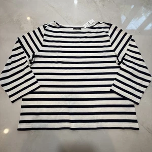 Camisa a Rayas Bretonas J.Crew Para Mujer XL Calce Clásico Azul Marino Blanco Nueva Con Etiquetas - Imagen 1 de 10