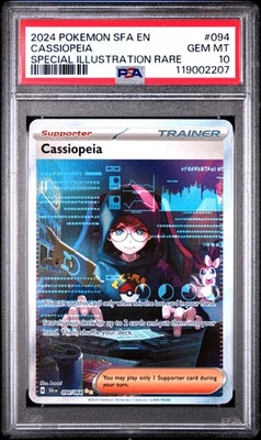 2024 POKEMON SFA EN-SHROUDED FABLE SPECIAL ILLUSTRATION RARE CASSIOPEIA PSA 10 - Image 1 of 2