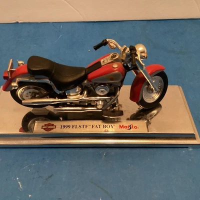 Винтажная модель мотоцикла 1999 Maisto Harley-Davidson FLSTF «FAT BOY» - Изображение 1 из 4
