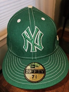 New York Yankees 7 3/4 Irish St Patrick Green Baseball Mütze New Era Cap Wolle MLB - Bild 1 von 8