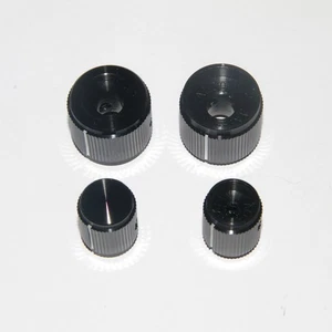 AlcoKnob KN5700B Aluminum Knob JAPAN ! Stereo Potentiometer Audio Amplifier 1set - Picture 1 of 6