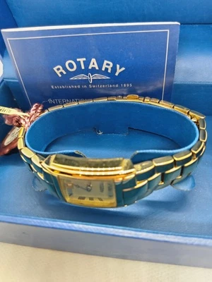 Vintage Ladies Rotary Calendar Wristwatch Made In Switzerland Model LB42831 Work - image 1 of 4