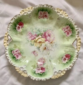 "Cuenco grande RS Prussia rosa 11"" muy detallado y hermoso compra ambos" - Imagen 1 de 12