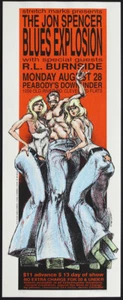Jon Spencer Blues Explosion R.L. Burnside Poster 1995 Peabody's Cleveland S/N - Picture 1 of 1