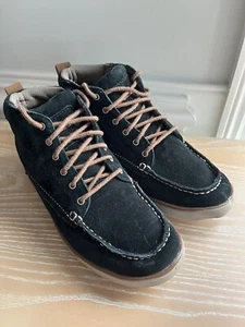Eddie Bauer Womens Laurel Chukka Ankle Bootie 7 Shoes Suede Black Boots Hiking - Picture 1 of 7
