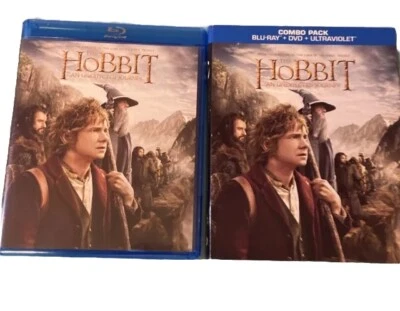 The Hobbit An Unexpected Journey Blu Ray Dvd Fantasy LOTR Trilogy Sleeve - Image 1 of 4