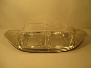 Wagenfeld WMF Design Geleebehälter Avec Preßglaseinsätzen Et Cuillère 50er Ans - Bild 1 von 8