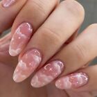 Rosa Wolke gefälschte Nials französische Nagelspitzen Maniküre falsche Nägel Frauen