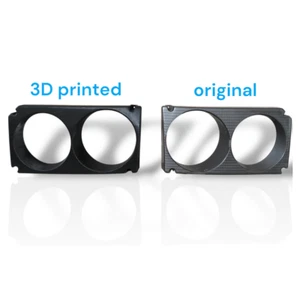 Front Caps for Hella Lippstadt Headlights for VW Passat B3 L&R 3D Printed PETG - Picture 1 of 10
