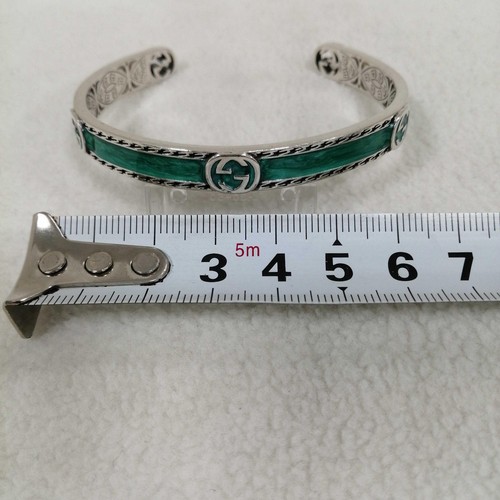 GUCCI Bracciale G ad incastro verde autentico usa DALppone