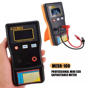 MESR-100 Digital Display V2 ESR/LOW Ohm Meter In Circuit Test Capacitor for Home - Picture 1 of 15