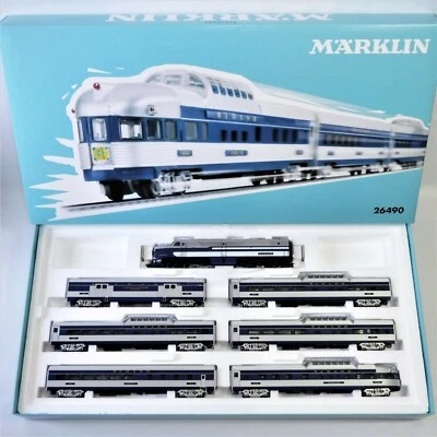 Märklin 26490 'Blue Bird' Train WABASH Alco PA-1 + 6 cars - MFX Sound - NEW OVP - Immagine 1 di 4