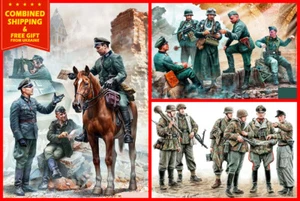 KONVOLUT LOT DEUTSCHE MILITÄR MÄNNER WWII ERA SERIE 3 PLASTIKBAUSÄTZE 1/35 MASTER BOX - Bild 1 von 12