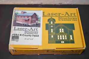LASER ART STRUCTURES BRANCHLINE TRAINS #884 N COUNTRY FEED OPEN BOX - Bild 1 von 3