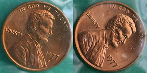 1977 P & D Lincoln Cent 2-Coin from US Mint Set UNC Cello One Cent Penny Set - Picture 1 of 3