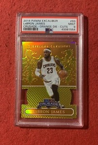 2014-15 Panini Excalibur LeBron James Crusade Orange Die-Cut /60 SP PSA 9 Pop 4!