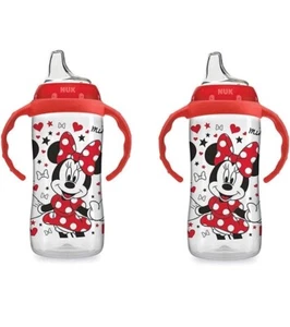 NUK Disney Large Learner Spill Proof Sippy Cup, Minnie Mouse, 10 Oz (Pack Of 2) - Picture 1 of 3