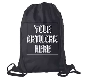 Customized Softball Team Backpacks, Personalized Sports Drawstring Cinch Sacks - Picture 1 of 14