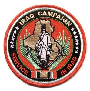 Iraq Campaign Service In Iraq Patch - Picture 1 of 1