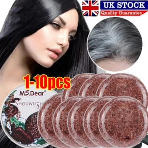 Hair Soap Bar Anti-Grey Polygonum Essence Reverse Hair Darkening Shampoo Soap - Picture 1 of 26