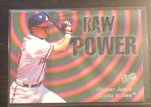 1996 Fleer Ultra CHIPPER JONES "Raw Powers" #596 Braves - Picture 1 of 2