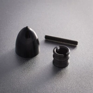 Cox .049 .051 Model Engine Black Rubber Propeller Spinner & Hub + Stud 049 051 - Picture 1 of 2