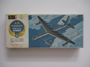 Revell (1961) 1:184 Scale Air Power B-36 Jet-Prop Bomber. (Incomplete)