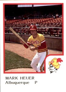 1986 Albuquerque Dukes ProCards #11 Mark Heuer Mount Prospect Illinois IL Card