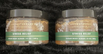 LOT Of 2 - BATH & BODY WORKS Stress Relief “EUCALYPTUS SPEARMINT” SUGAR SCRUB - Image 1 of 4