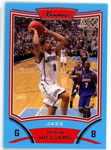 2008-09 Bowman Draft Picks & Stars Blue Deron Williams 475/499 #58
