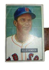 1951 BOWMAN BASEBALL #128 ELLIE KINDER BOSTON RED SOX - VG