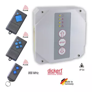 Dickert RTS Rolltor Steuerung Funk Empfänger 868MHz Garagentor Antrieb o. Sender - Bild 1 von 15