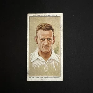 1934 Player's Cricketers Tobacco WW Walter Keeton #16 - Picture 1 of 2