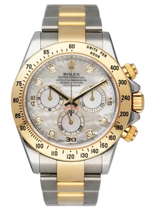 Rolex Daytona 116523 MOP Dial Two-Tone Mens Watch - Picture 1 of 6