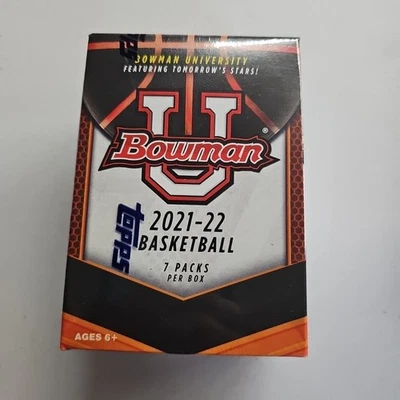 2021-22 Topps Bowman University Basketball Factory Sealed Blaster Box - Image 1 of 2