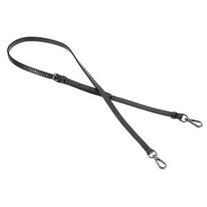 Leather Adjustable Replacement Bag Straps, Black, Black Buckle - Imagen 1 de 7