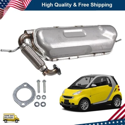 Rear Exhaust Muffler fits for 2008 - 2015 Smart Fortwo 1.0L Smart Car - Image 1 of 4