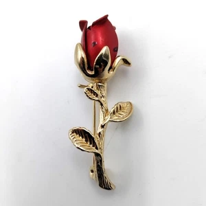 Colgante rosa chapado en oro de 2" pulgadas con cierre de bloqueo - Imagen 1 de 2