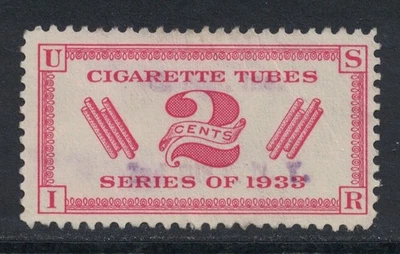 Scott RH4 - Usado - Tubos de cigarrillos 2c - Serie de 1933 - Impuestos internos Foto 1 de 2