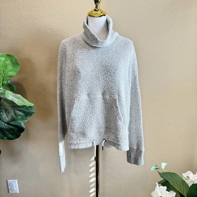 Sudadera Sweaty Betty Restful Boucle Para Mujer XXL/2XL Gris Cuello Embudo Pullover Foto 1 de 4