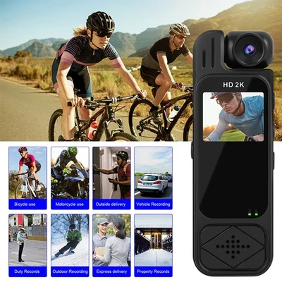 1080P Camcorder Mini Police Body Camera HD 180° Video DVR IR Night Cam - Image 1 of 4
