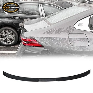 Trunk Spoiler Fits 24-25 BMW G60 5 Series& I5 V Rear Wing Carbon Fiber Print ABS - Picture 1 of 6