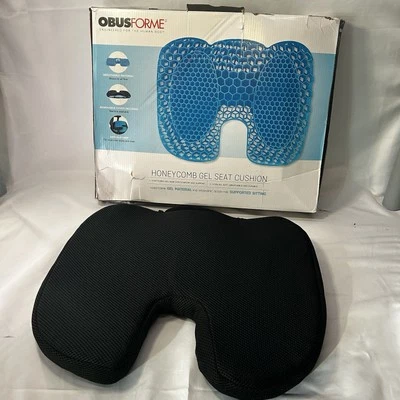 Cojín de asiento de gel de nido de abeja ObusForme STHCGBK soporte ergonómico y alivio de presión Foto 1 de 4